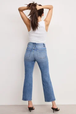 always fits good legs cropped mini boot jeans