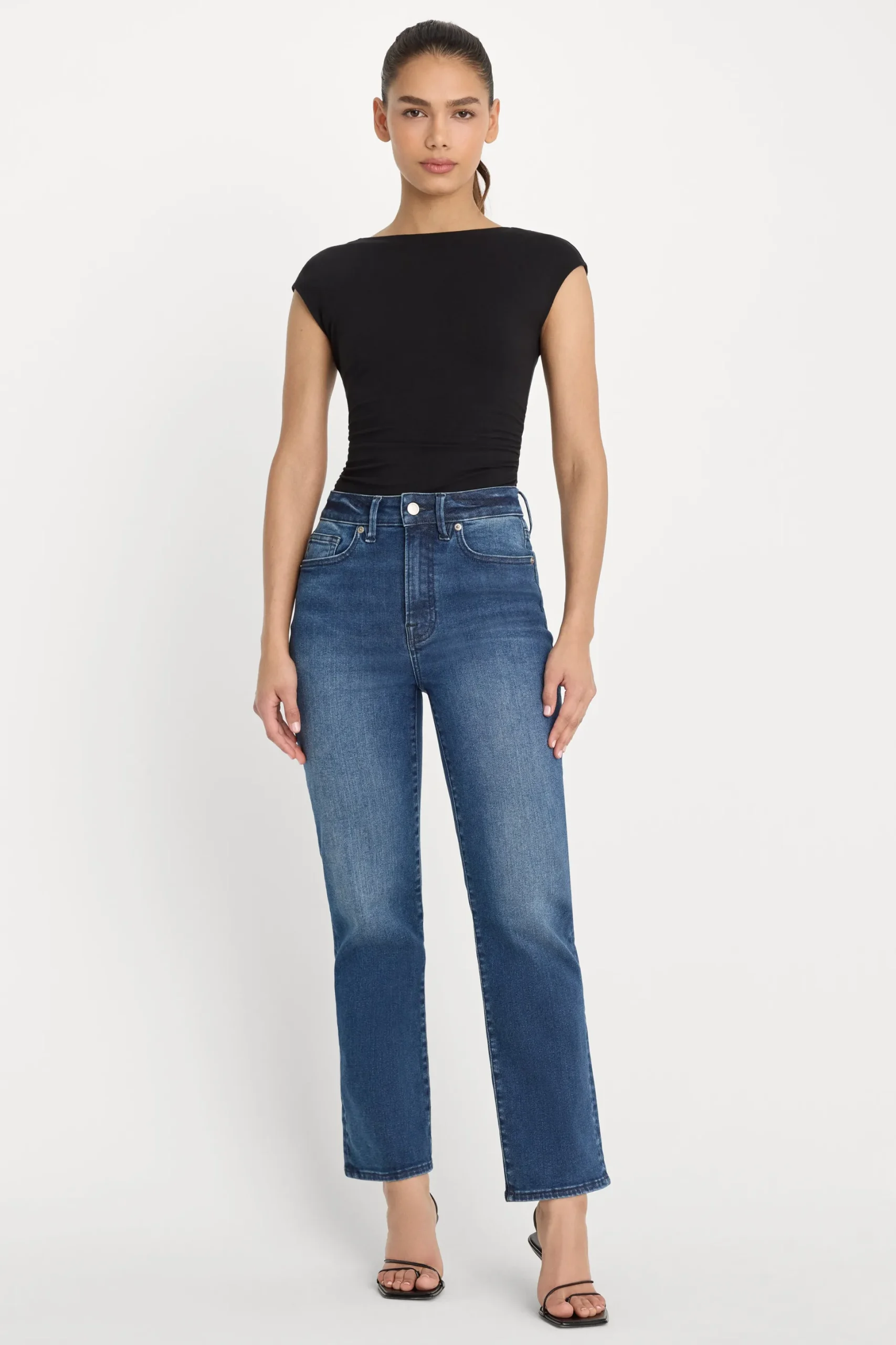 always fits good legs straight jeans