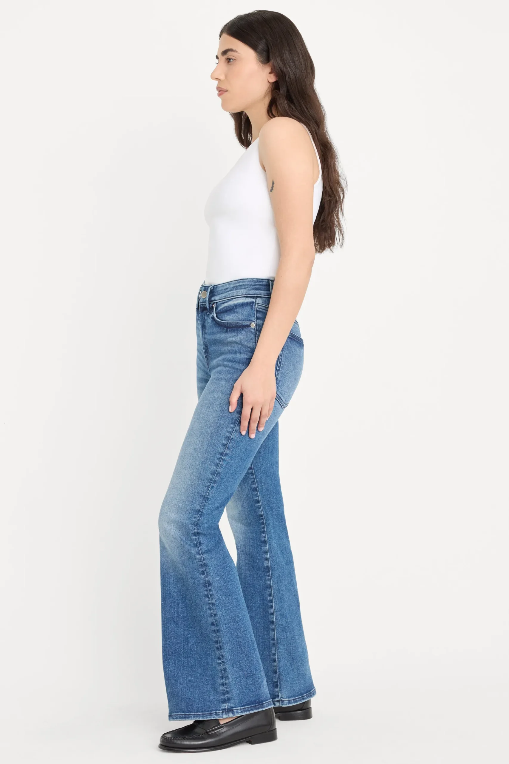 always fits good petite flare jeans