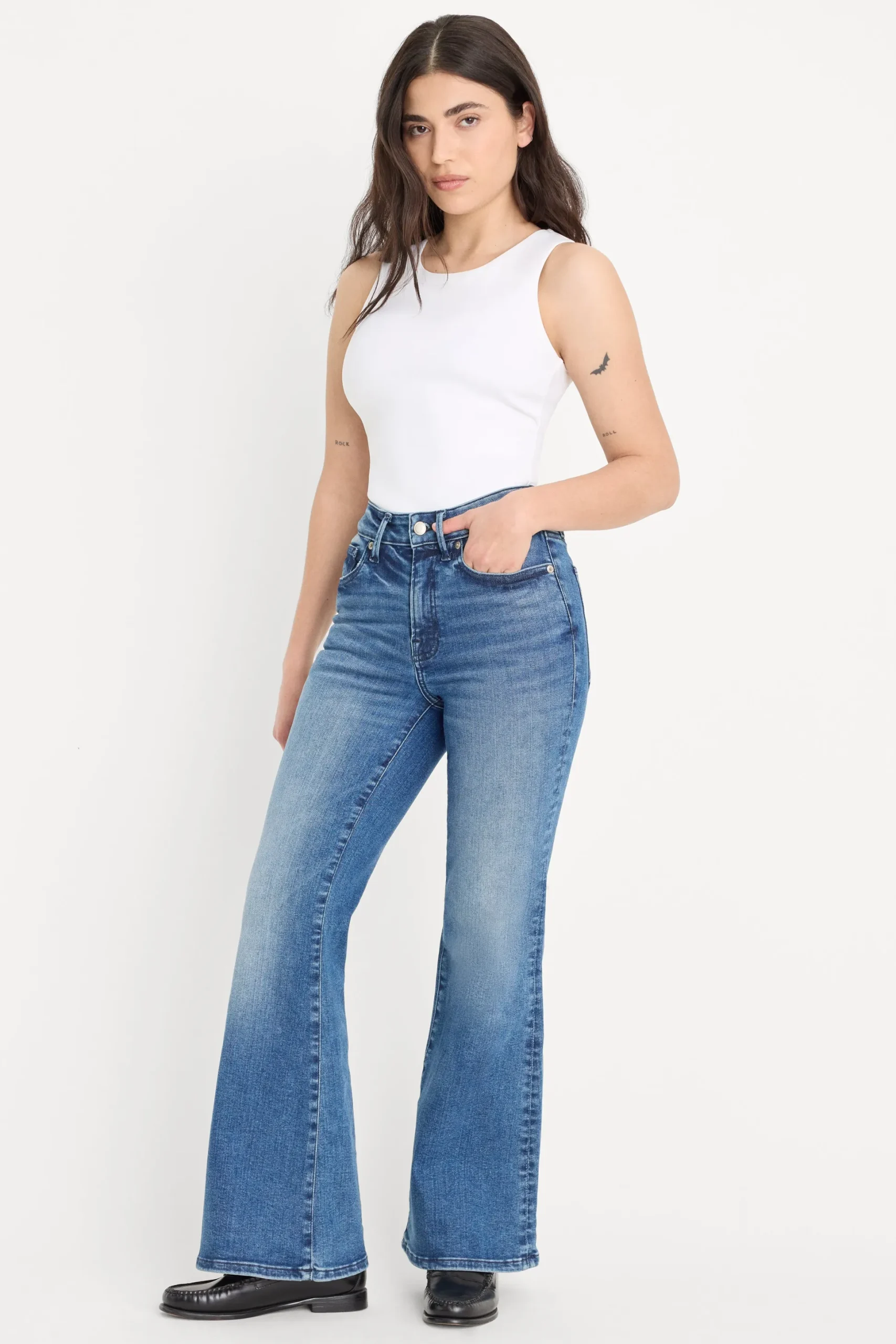 always fits good petite flare jeans
