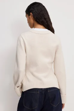 button front knit cardigan