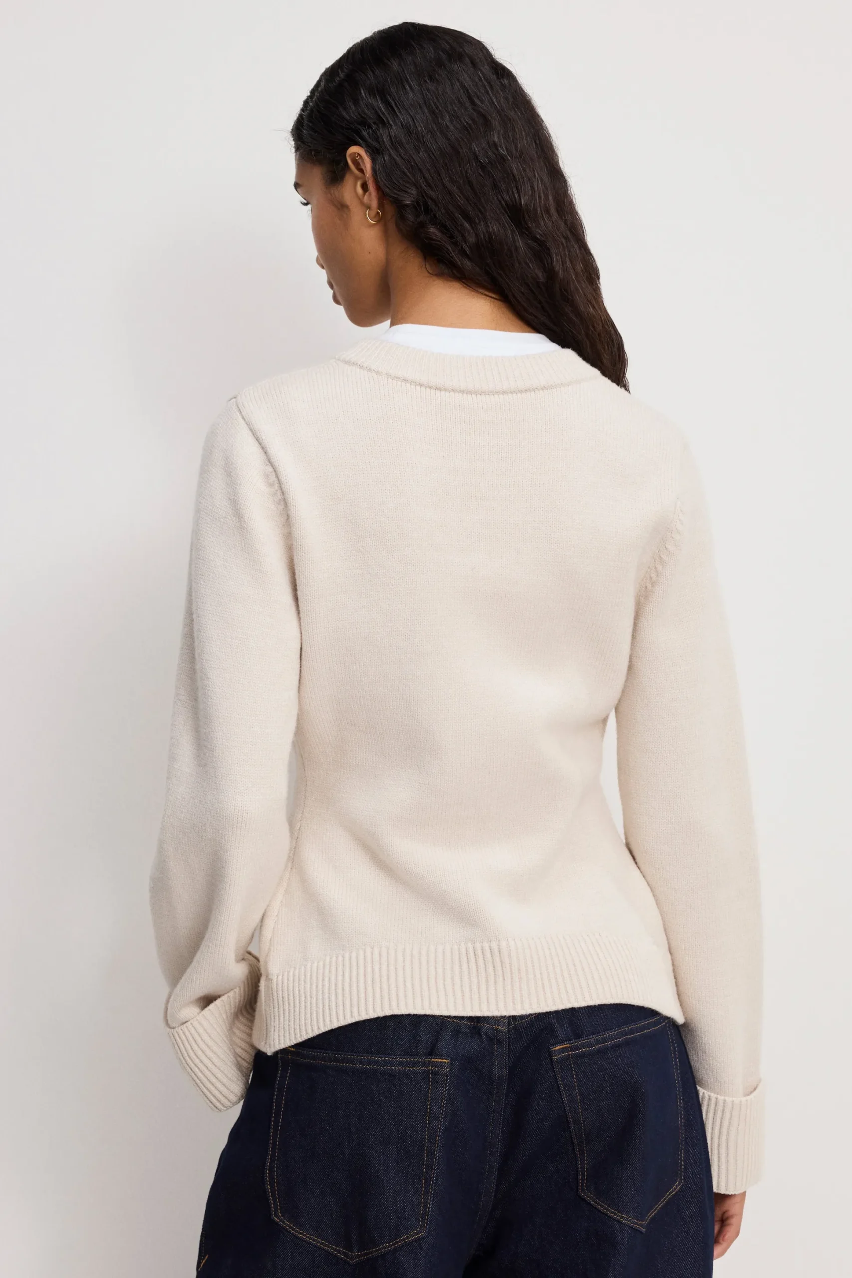 button front knit cardigan