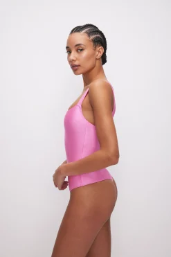 compression shine bodysuit