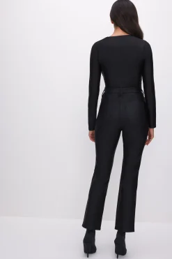 compression shine straight pants