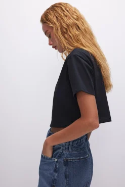 cotton cropped tee