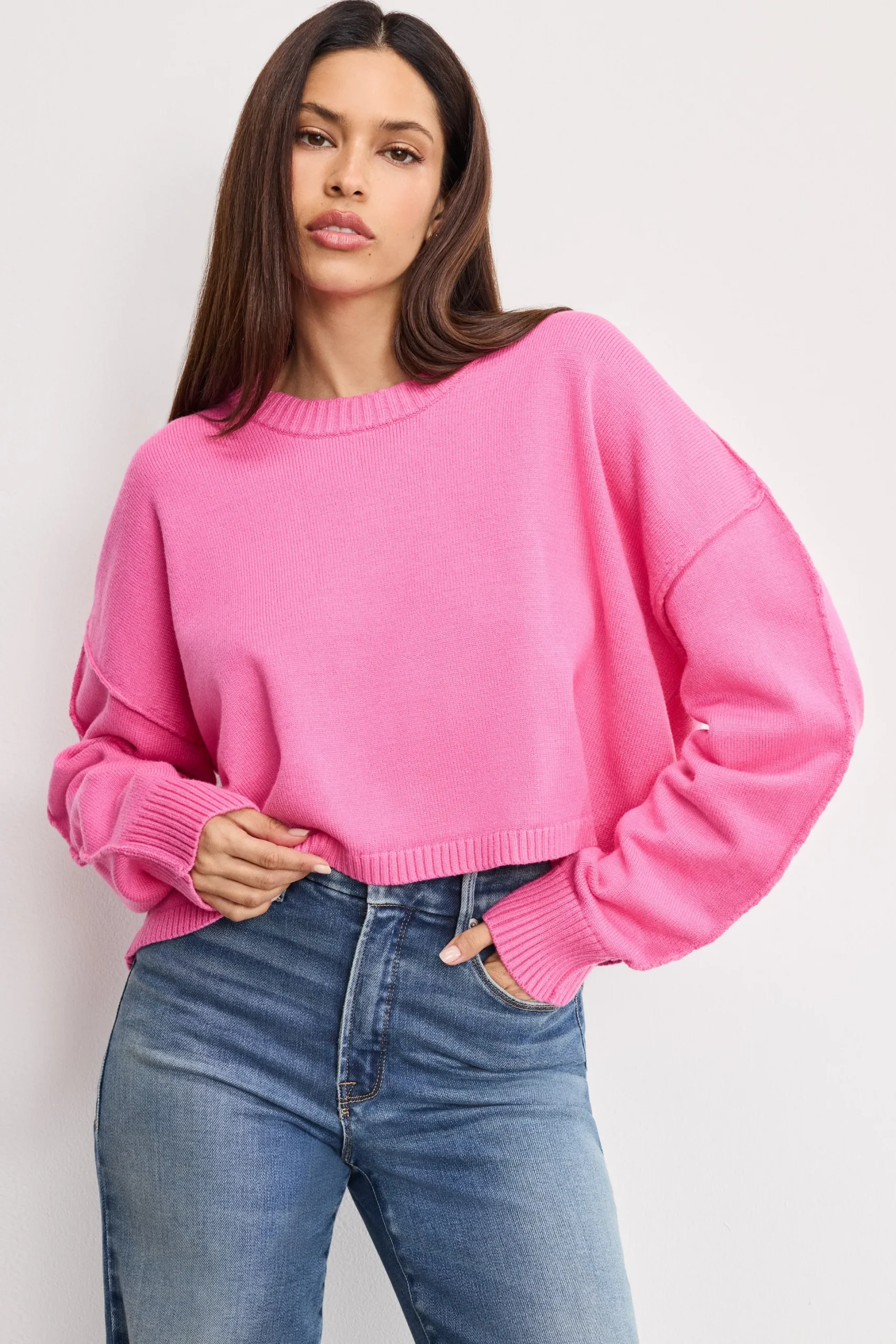 cozy knit crew neck