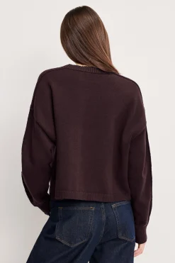 cozy knit crew neck