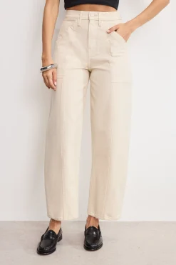 cropped barrel pants