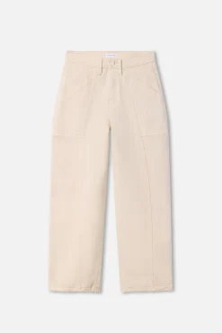 cropped barrel pants