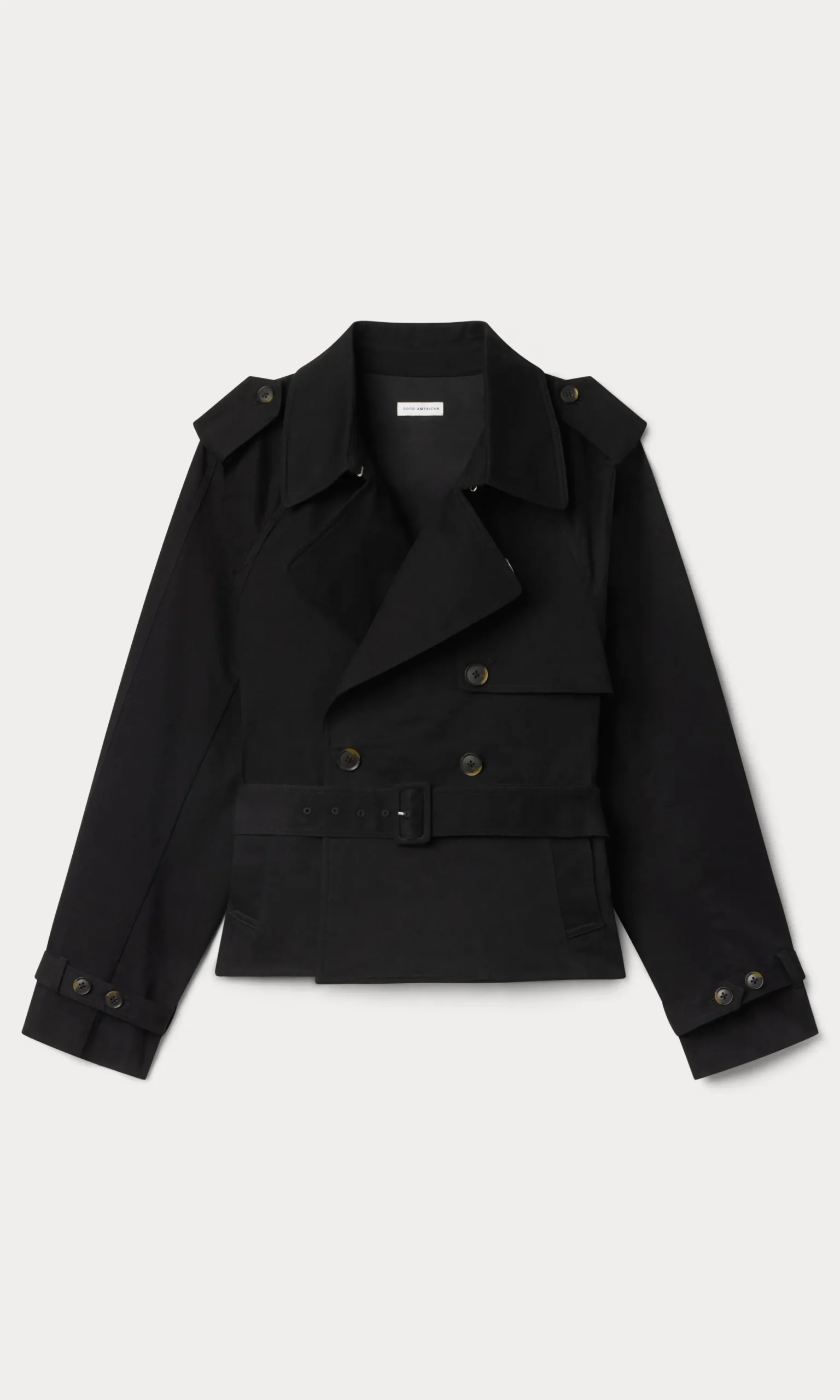 cropped trench jacket