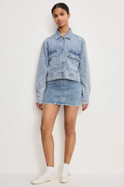 crystal denim jacket