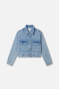 crystal denim jacket