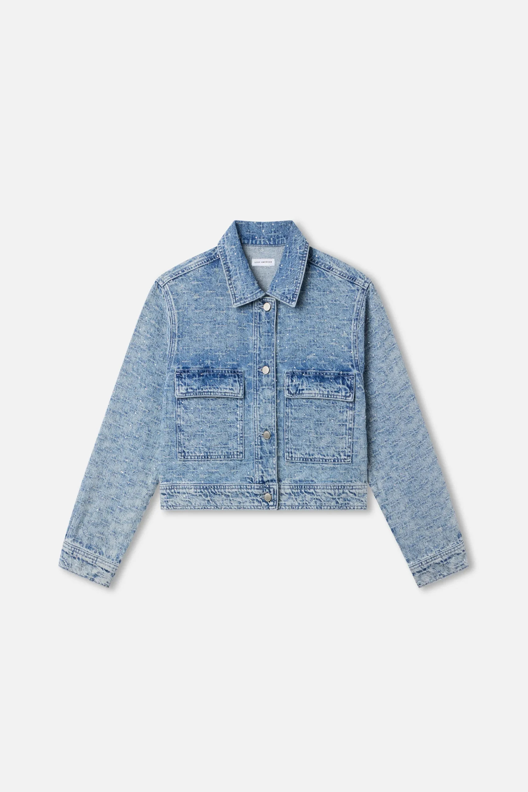 crystal denim jacket