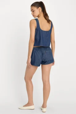denim boxer shorts