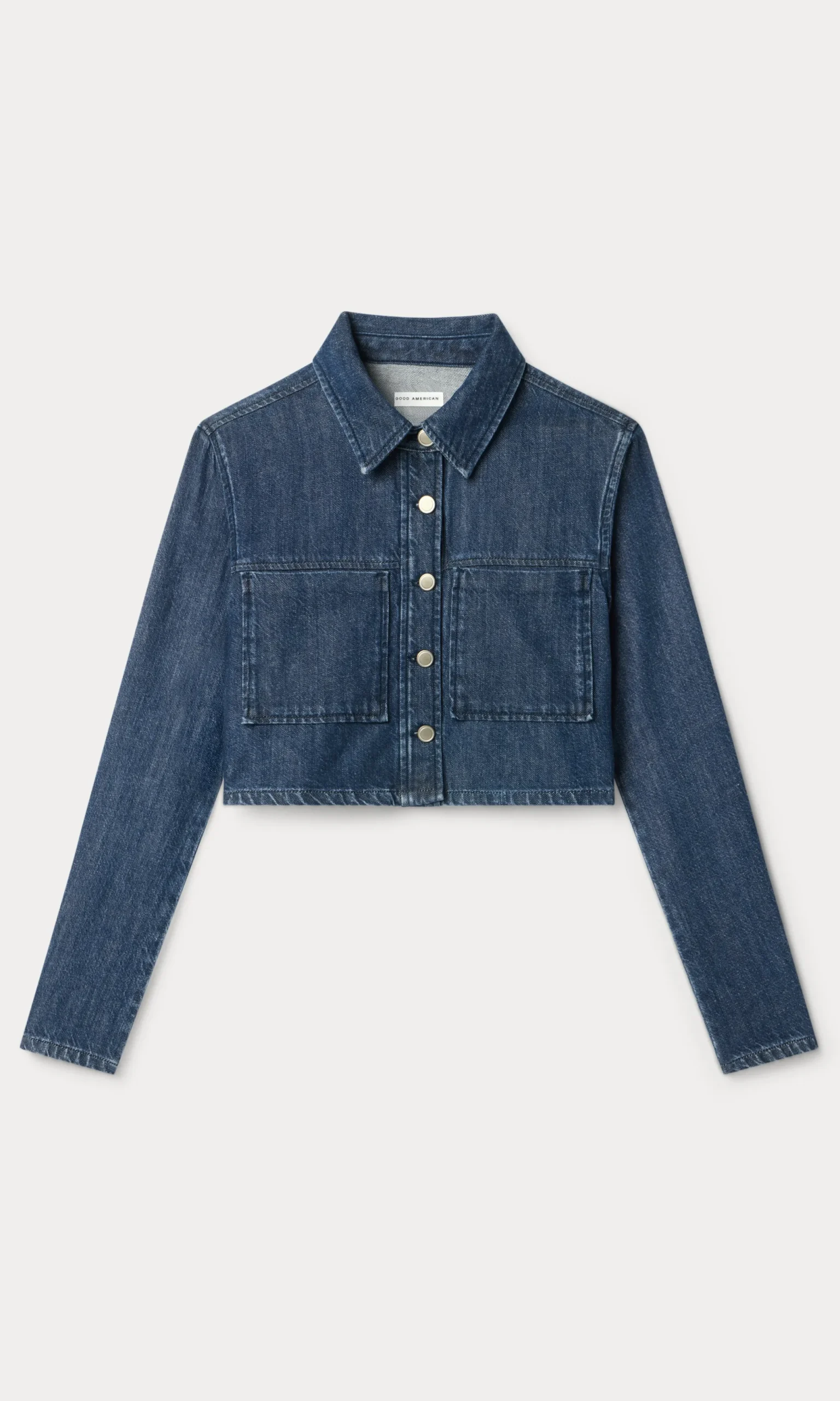 denim cropped jacket