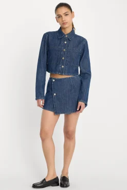 denim cropped jacket