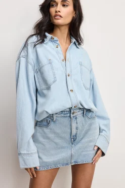 denim shirt dress