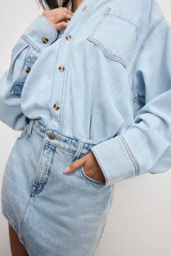 denim shirt dress