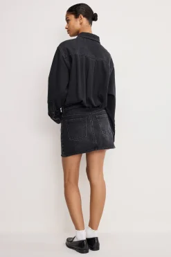 denim shirt dress