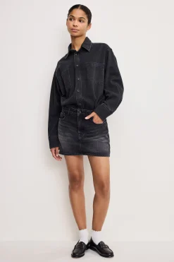 denim shirt dress