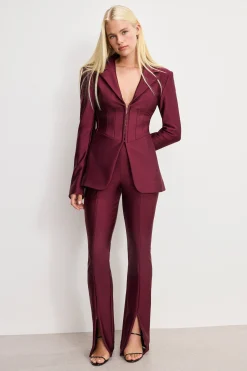 dolly compression shine pull on pants