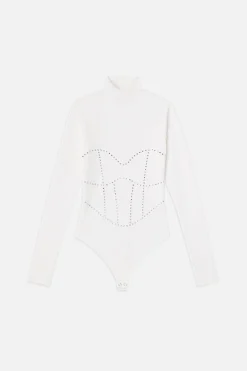 dolly crystal corset bodysuit
