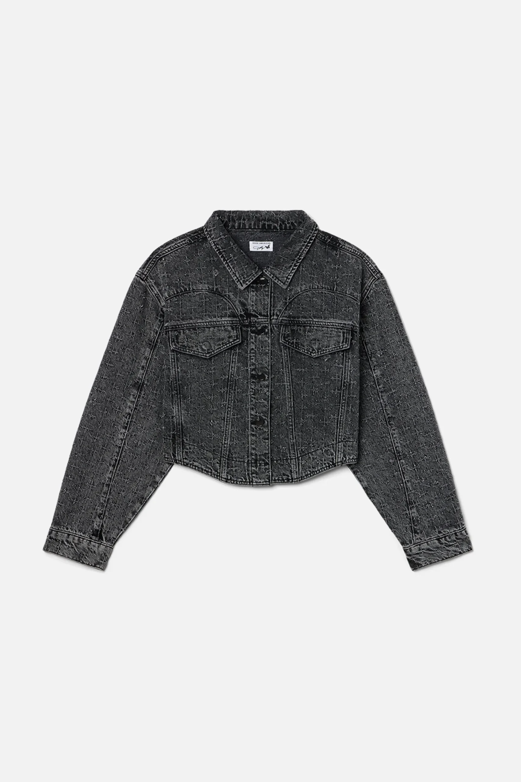 dolly crystal denim jacket