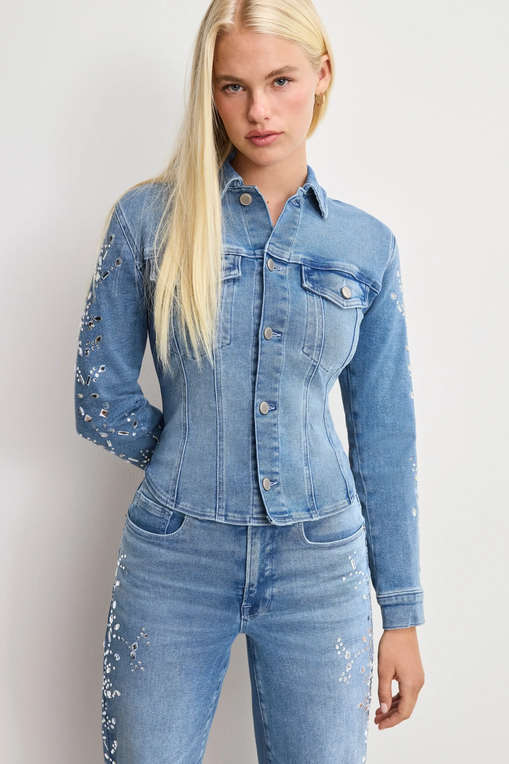 dolly crystal fitted jacket