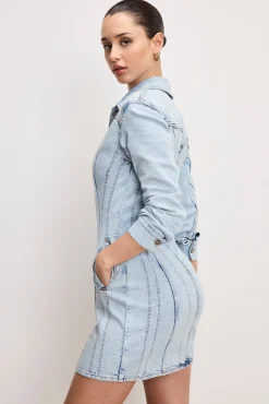 dolly denim corset dress