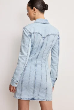 dolly denim corset dress