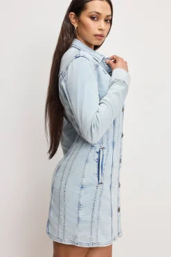 dolly denim corset dress