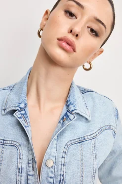 dolly denim corset dress