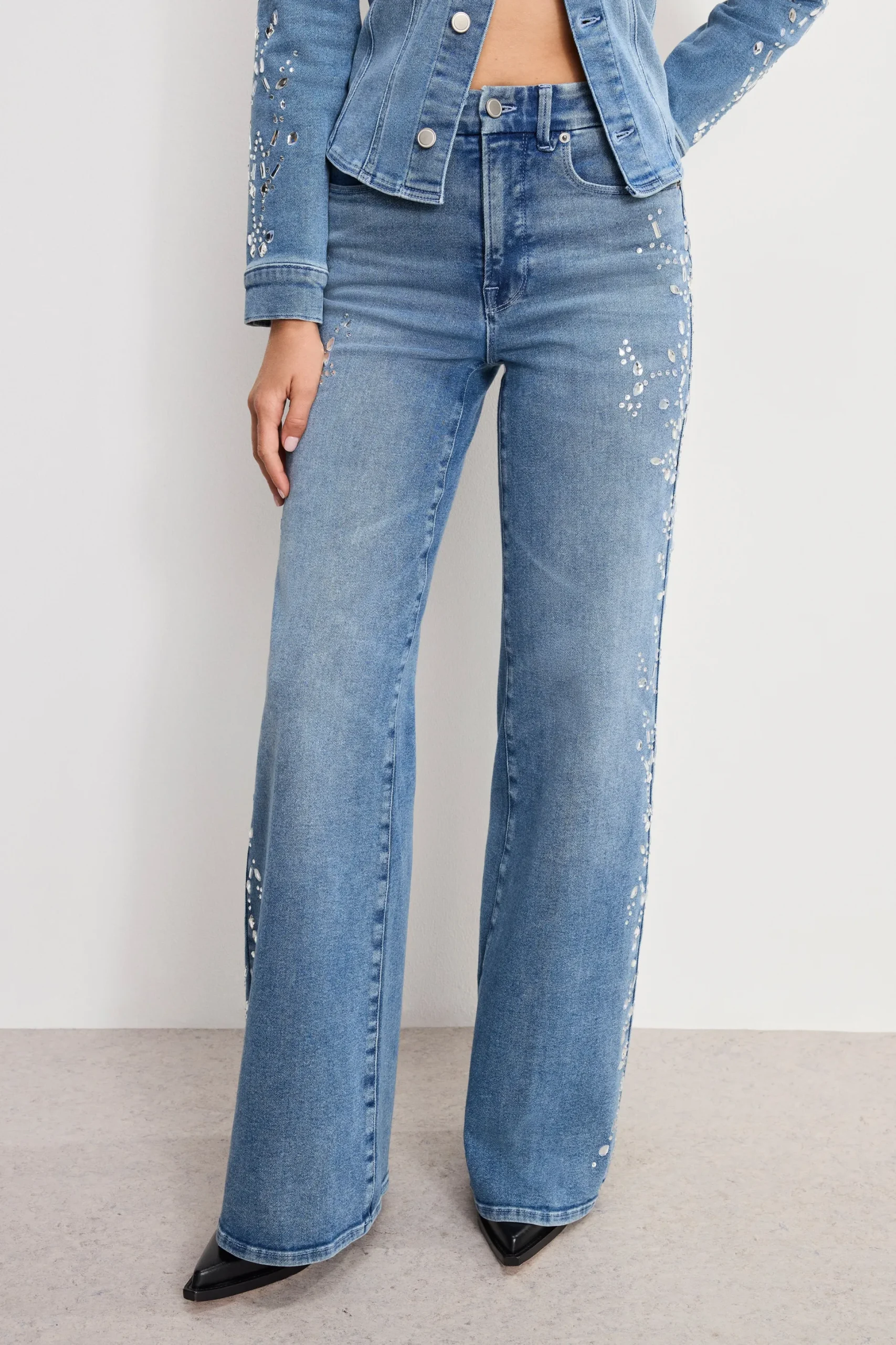 dolly joleans crystal wide jeans