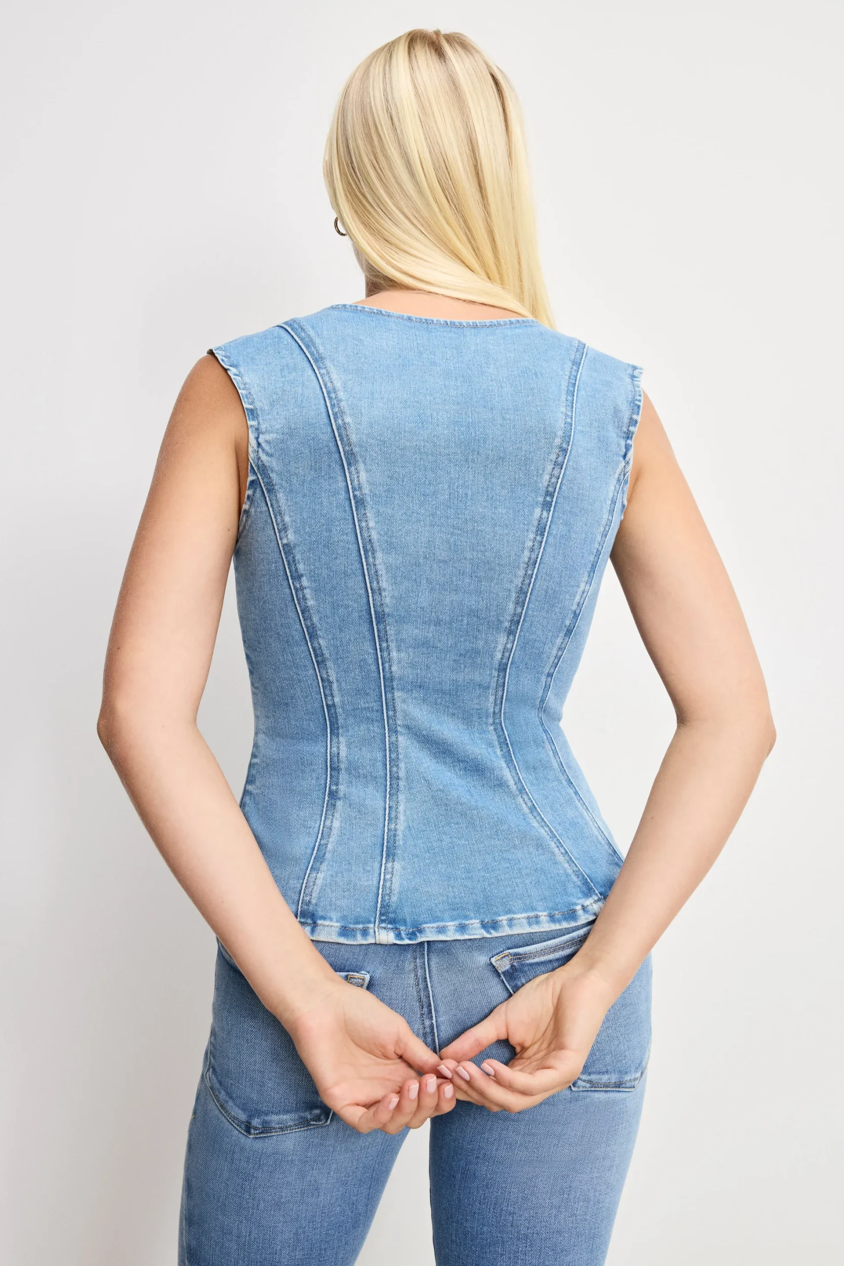 dolly lace up peplum top