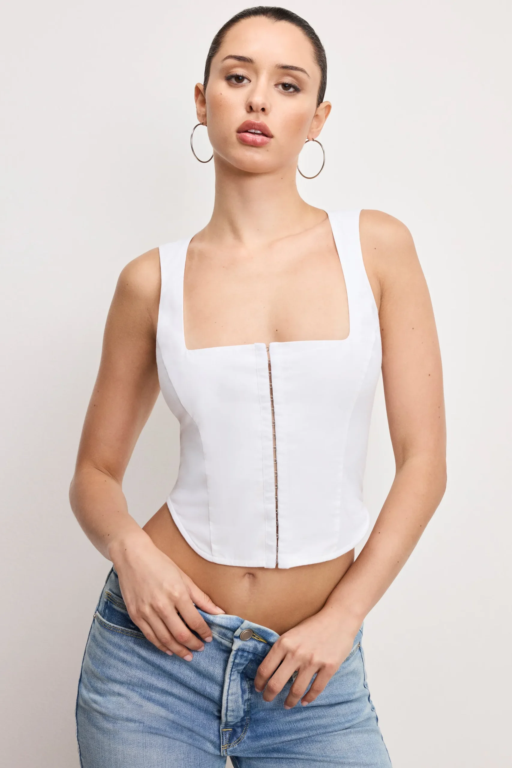 dolly poplin bustier