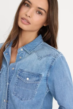 dolly slim fit denim shirt