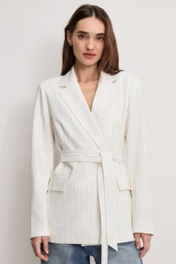 essential suiting belted blazer