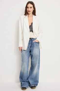 essential suiting belted blazer