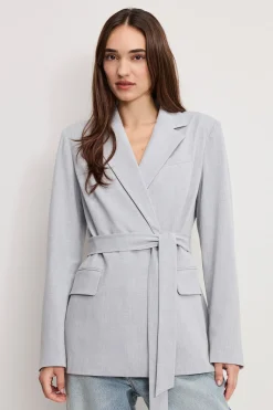 essential suiting belted blazer