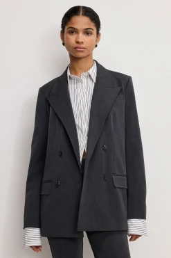 essential suiting oversized double breasted blazer
