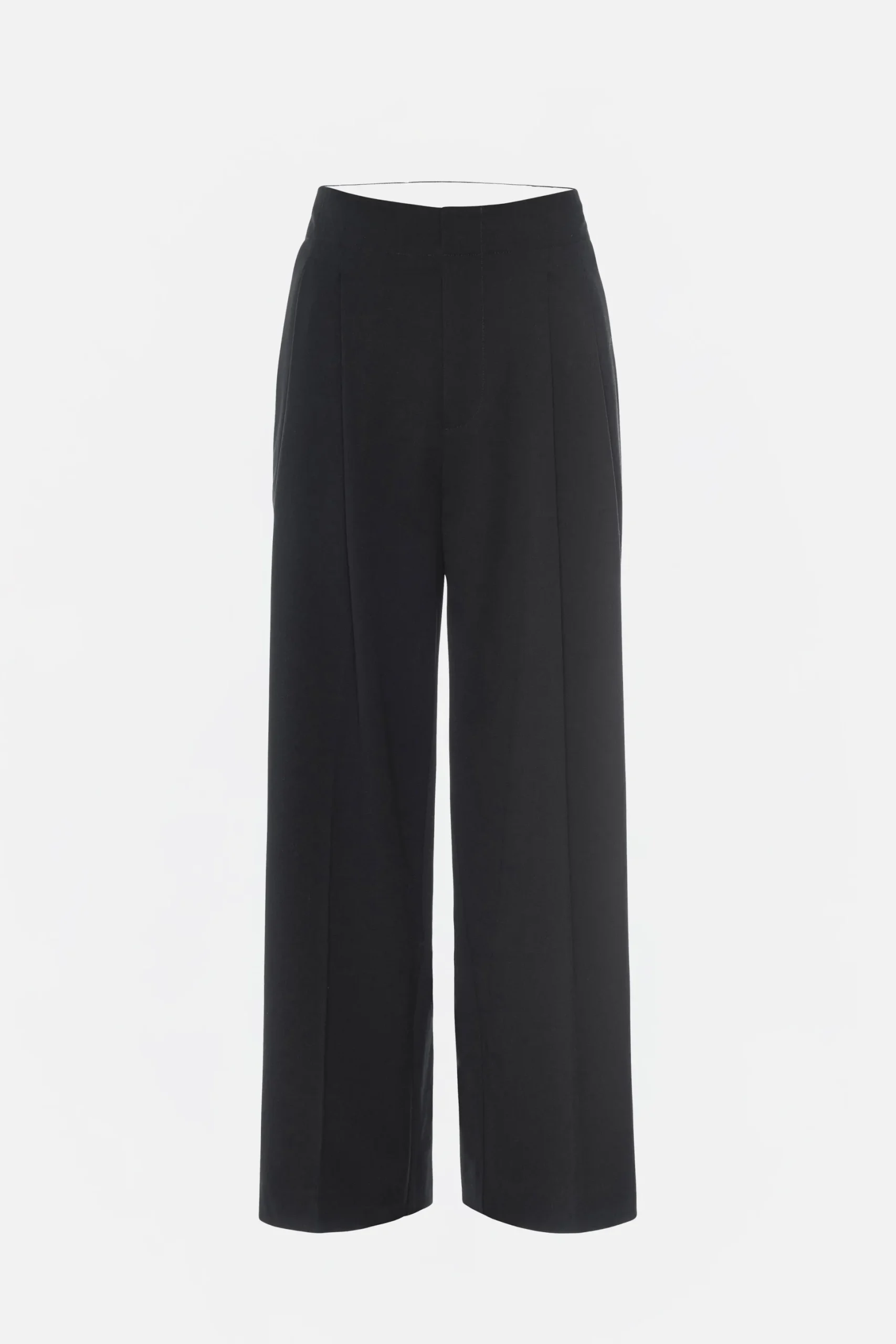 essential suiting pleated cropped trousers