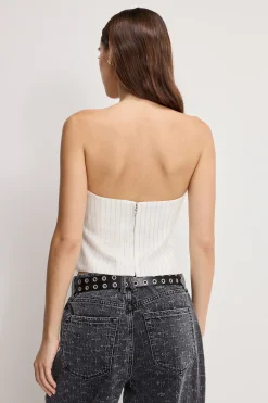 essential suiting strapless top