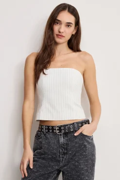 essential suiting strapless top