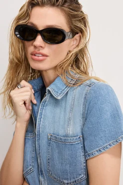 fit for success lite linen denim shorts jumpsuit