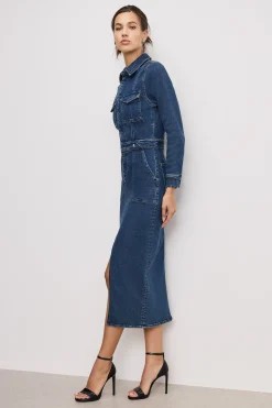 fit for success long sleeve midi dress