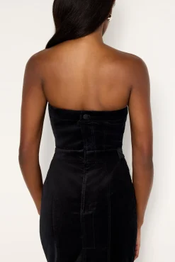 fit for success strapless velvet dress