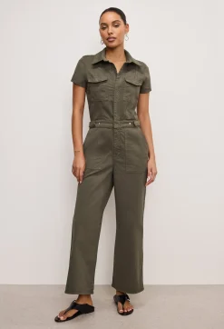 fit for success twill palazzo cropped jumpsuit