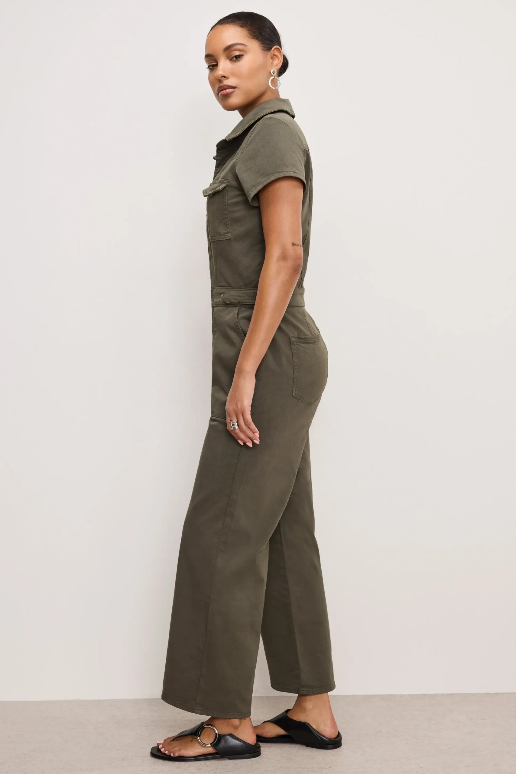 fit for success twill palazzo cropped jumpsuit