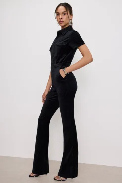 fit for success velvet bootcut jumpsuit