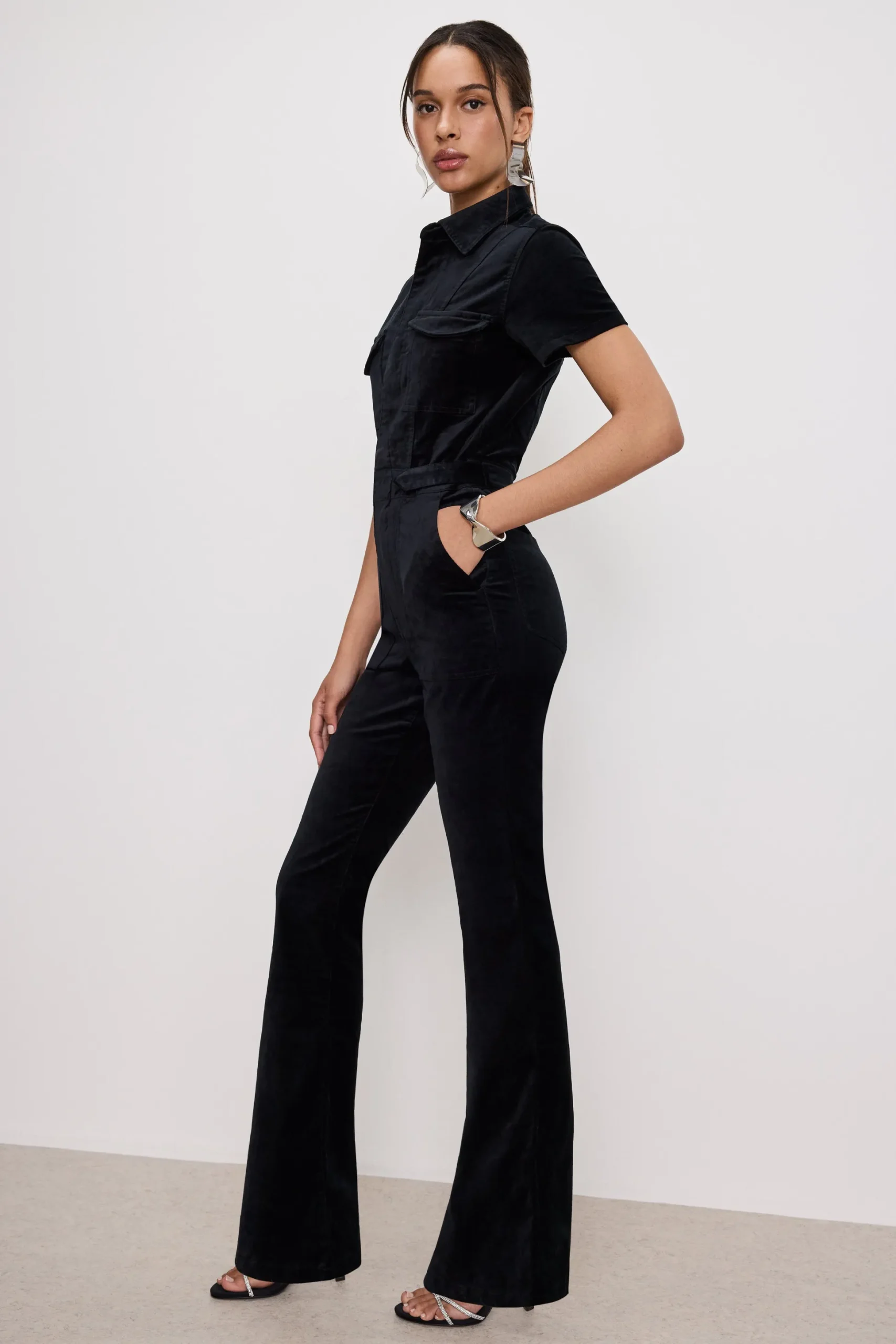 fit for success velvet bootcut jumpsuit